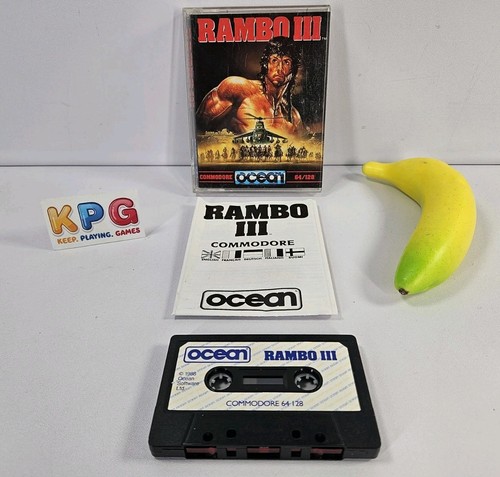 Cassetta rambo iii commodore - iii, (commodore