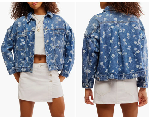 Opal floral swing denim - opal,
