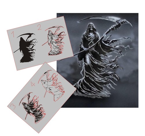 392 grim reaper - reaper, stencil