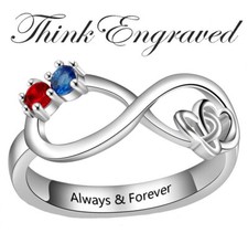 Anello 2 Pietre Infinity