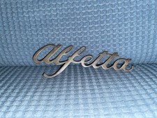 Targhetta Scritta Logo Alfa