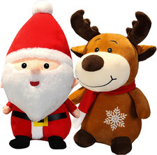 2PCS Peluche Di Natale,Peluche