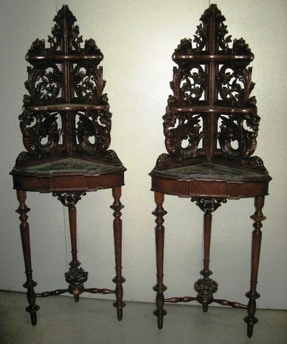 Angoliere coppia antiche - angoliere,