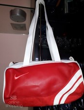 NIKE Borsa da donna Bauletto Media Ecopelle e scamosciato Rossa Vintage - Usata