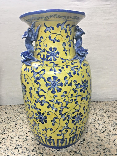 Antico vaso lungo qing - vaso,