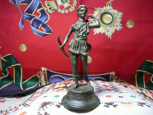Antica statua bronzo - antica, in
