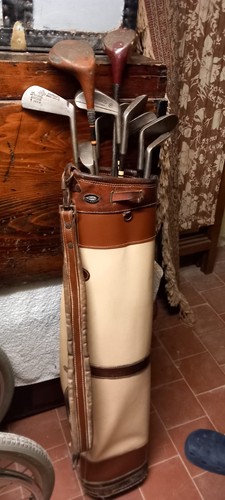Sacca golf antica in pelle - 1,