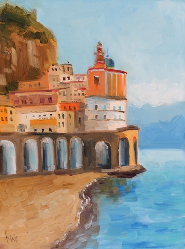Quadro positano costiera - quadro,
