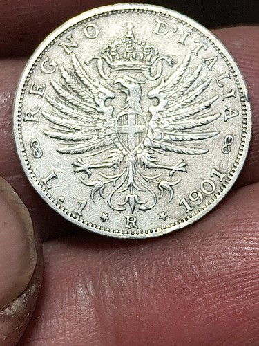 Italia moneta lira 1901 - italia,