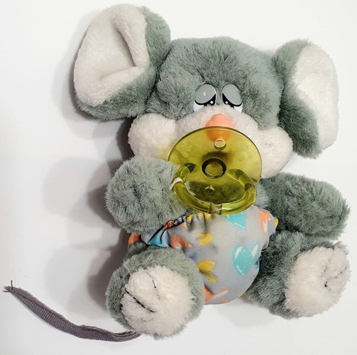 Peluche baby topo con ciuccio - peluche,