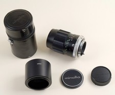 MINOLTA SRT MC ROKKOR QD 135mm F3,5 WONDERFUL FULLY WORKING WITH POKET