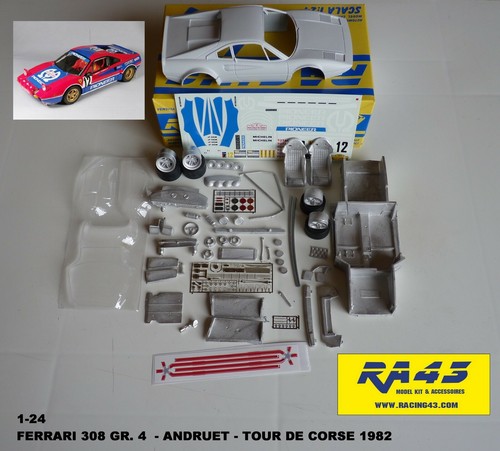 Ferrari 308 4 rally - 1/24,