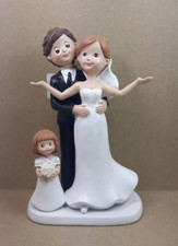 Cake Topper sopratorta materiale resina sposi ø 11 x 18 h cm