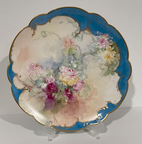 Limoges francia piatto dipinto - limoges,