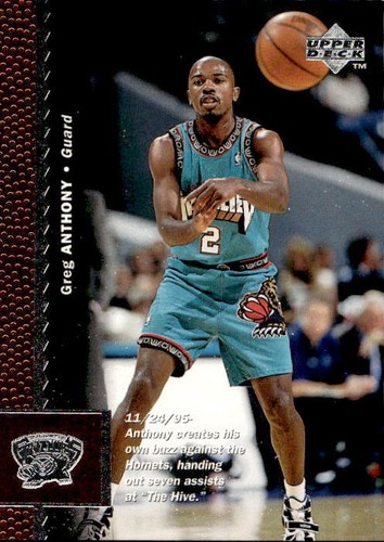 Card nba anthony greg 1997 - nba,