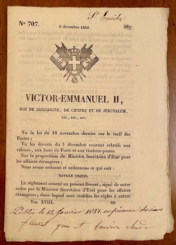 Decreto promulgato vittorio - decreto, da