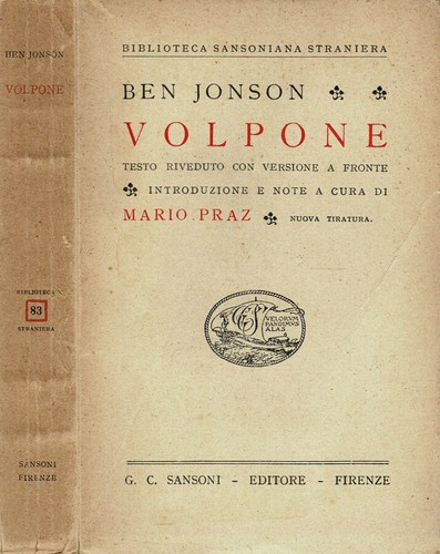 Volpone ben jonson 1949 - volpone., .