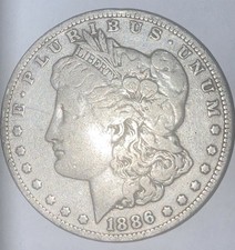 1886 O Morgan Silver Dollar