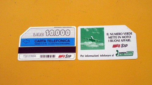 Carta telefonica sip 000 - sip, 10.000