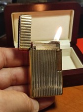 Accendino Dupont D-57 oro revisionato e funzionante briquet ancien