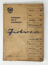 LANCIA FULVIA ISTRUZIONI PER