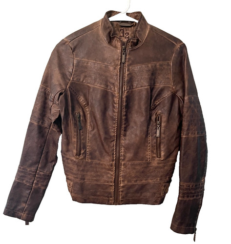 Giacca ecopelle marrone - , j2