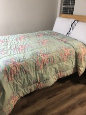 RARO PIUMINO VINTAGE RALPH LAUREN POMPANO KING FIORE ROSA MULTICOLORE 102x92”