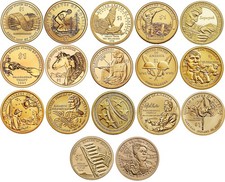17 pz 1 dollaro 2009 2025 Sacagawea Native American USA Stati Uniti Nativi $