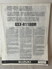 Suzuki GSX R 1100M raro manuale officina riparazione ottobre 1990 vintage moto