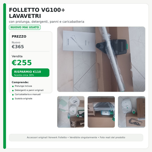 Folletto vg100 lavavetri - vg100+,