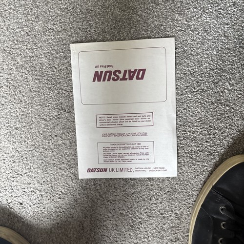 Brochure vendita auto listino