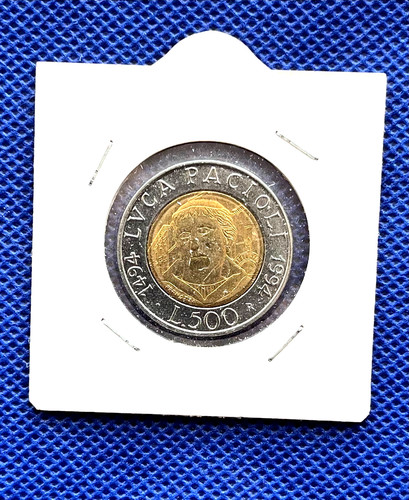 Italia moneta 500 lire - moneta, 1994