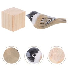 Scultura Legno Statua Uccelli