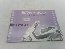 Kymco bet & win 250 libretto uso e manutenzione