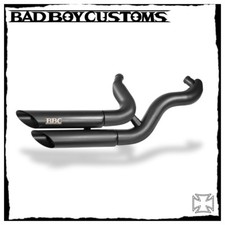 Harley Davidson impianto di scarico nero BBC 111 Breakout Softail Exhaust collettore