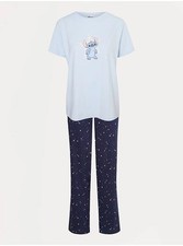 Pigiama manica corta blu