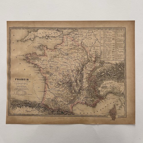 Francia carta geografica