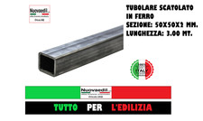 TUBOLARE PROFILO SCATOLATO 