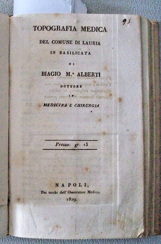 Alberti topografia medica - b., alberti,topografia