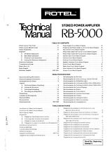 Manuale Di Servizio Per Rotel RB-5000