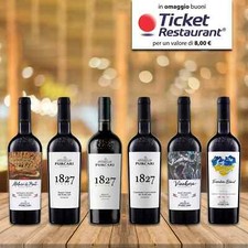 Kit cantina PURCARI 6 bottiglie rossi 750ml OMAGGIO Ticket Restaurant da 8€