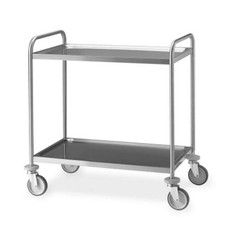 Carrello in acciaio inox a 2