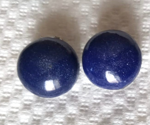 Orecchini lapis blu 19mm - orecchini,