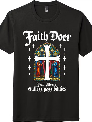 Shirt unisex retrò faith - unisex,