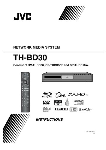Jvc bd30 thbd30 sistema - th-bd30, xv-thbd30