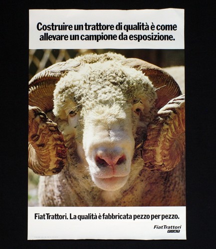Fiat trattori manifesto poster - trattori,