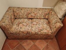 divano letto 2 Posti con struttura in ferro, fantasia floreale, classico antico