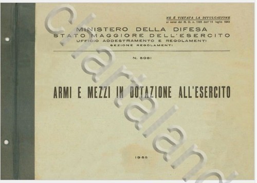 Esercito italiano armi e - armi,