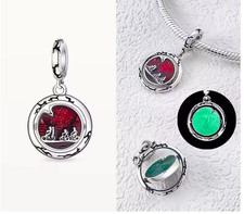 Perline con ciondolo fiore 925