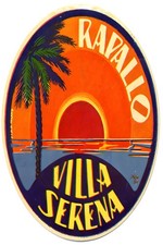 Poster Rapallo Villa Serena -
